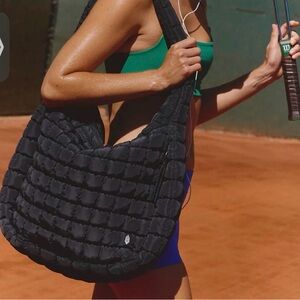 FP Quilted carryall bag-black